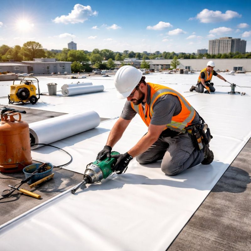 Single Ply Roof Installation in Alexandria, VA