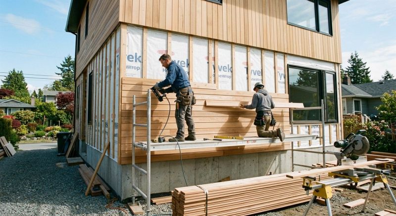 Wood Plank Siding Installation in Boston, MA